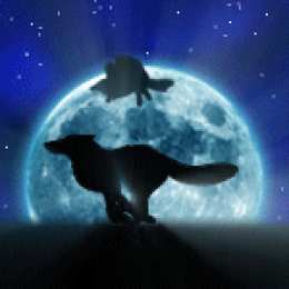 Открытки с Луной в ночном небе Открытки с Луной в ночном небе скачать бесплатно. Открытки с Луной gif.