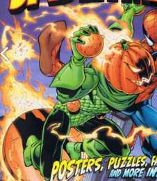 Открытки с Джеком - Фонарём Открытки с Джеком - Фонарём врагом Человека Паука из комиксов.