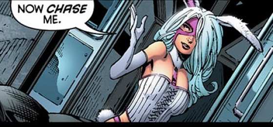 Открытки с Белым Кроликом Открытки со злодейкой из Вселенной комиксов ДС ко Белым Кроликом.