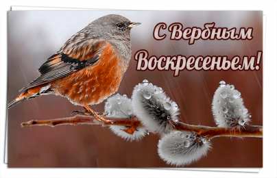 Открытки с Вербным Воскресеньем Скачать бесплатные анимационные открытки с Вербным Воскресеньем.