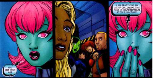 Открытки с Индиго Открытки с Индиго из комиксов Вселенной ДС скачать бесплатно.