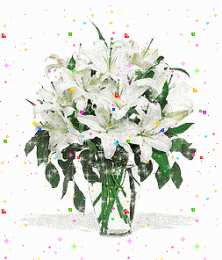 Открытки с белой лилией  Открытки с белой лилией скачать бесплатно. Открытки с белой лилией gif.