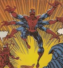 Открытки с Доппельгенгером Открытки с Доппельгенгером врагом Спайдермена из комиксов Марвел.