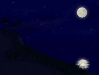 Открытки с Луной в ночном небе Открытки с Луной в ночном небе скачать бесплатно. Открытки с Луной gif.