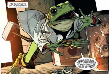 Открытки с Трогом Открытки с Трогом лягушкой супергероем из комиксов от Марвел.