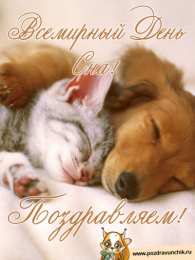 Открытки с Всемирным днём сна Открытки с Всемирным днём сна скачать бесплатно онлайн.      