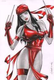 Открытки с Электрой Открытки с Электрой из комиксов Марвел скачать бесплатно.    