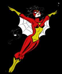 Открытки с Женщиной Пауком Открытки с Женщиной Пауком из комиксов Вселенной Марвел скачать.