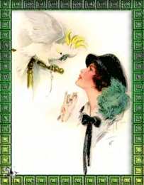 Открытки с попугаями  Открытки с попугаями скачать. Открытки с попугаями бесплатно.