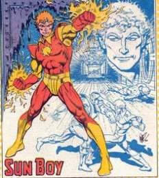 Открытки с Солнечным Мальчиком Открытки с Солнечным Мальчиком Санбоем из комиксов Марвел.  