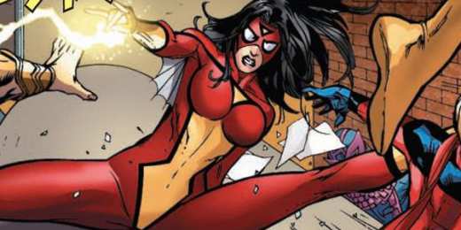 Открытки с Женщиной Пауком Открытки с Женщиной Пауком из комиксов Вселенной Марвел скачать.