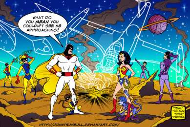 Открытки с Космическим Призраком Открытки с Космическим Призраком из комиксов ДС скачать бесплатно.