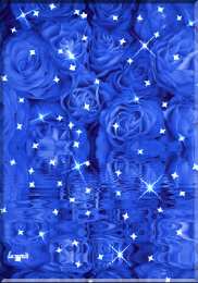  Открытки с синими розами.
